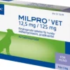 Virbac Milpro Vet 12,5 mg/125 mg Avmaskningsmedel för hundar 2 tabletter