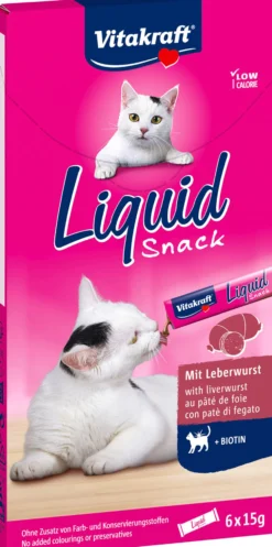 Vitakraft Liquid Snack Leverkorv+Biotin 6 st