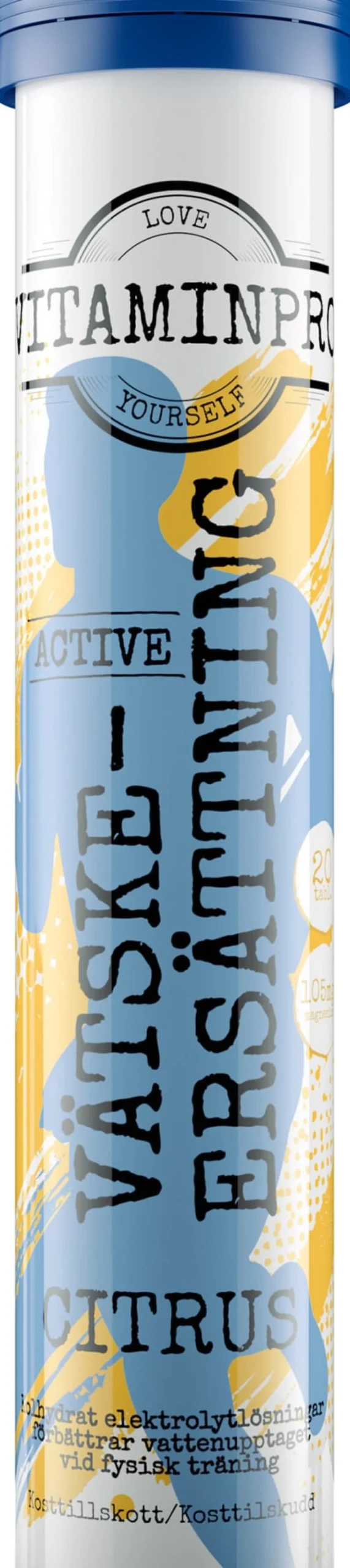 Vitaminpro Vätskeersättning Citrus 20 brustabletter