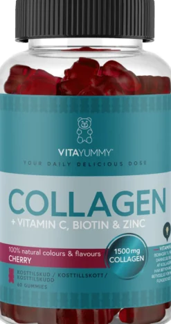 VitaYummy Collagen Cherry 60 tuggtabletter