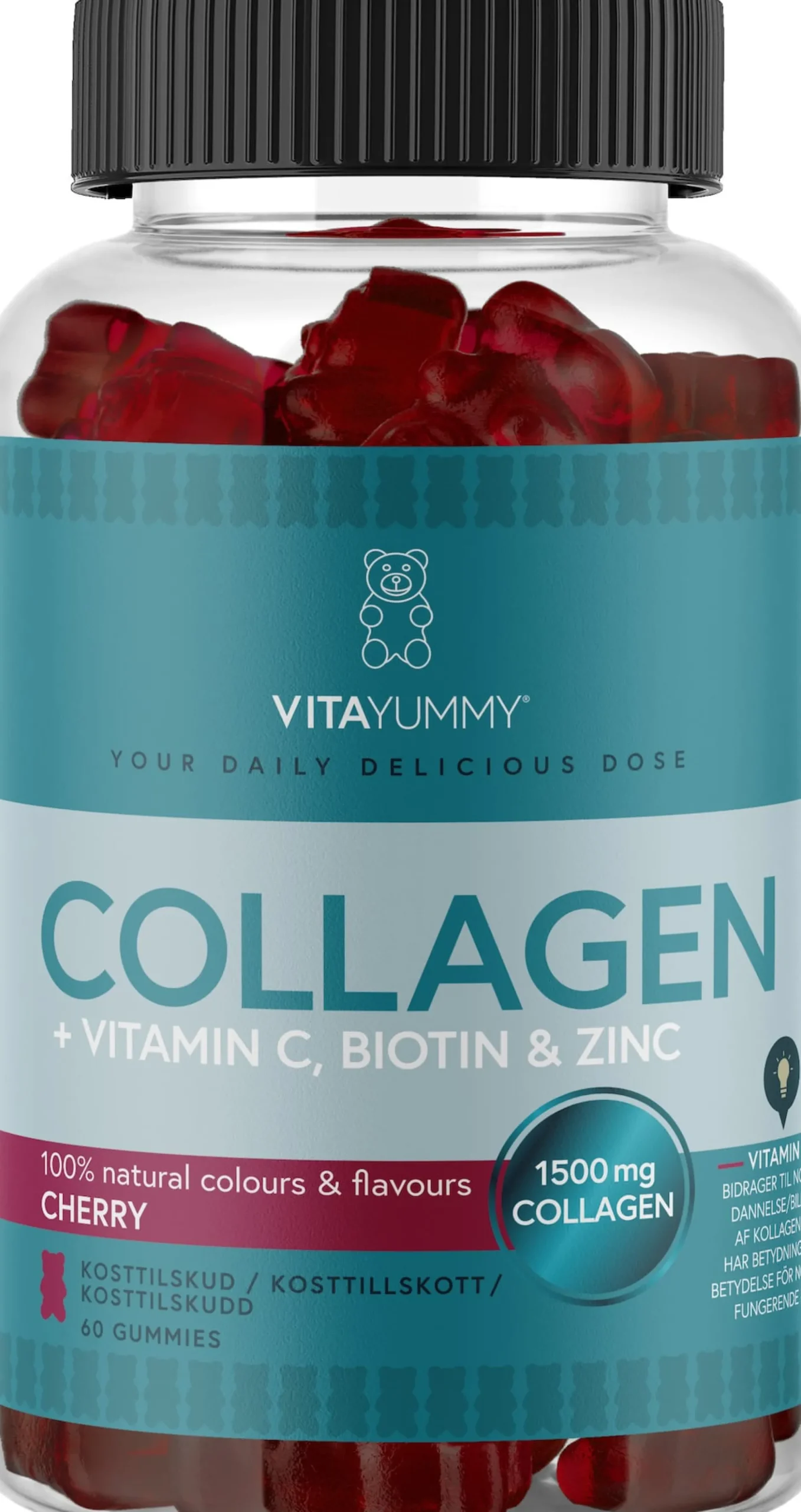 VitaYummy Collagen Cherry 60 tuggtabletter