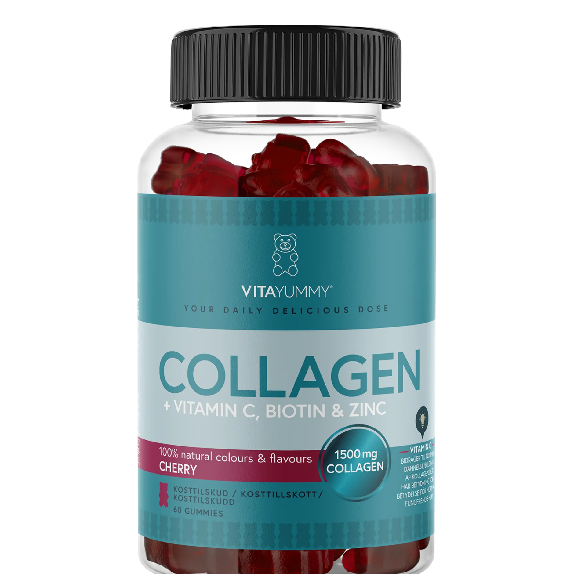 VitaYummy Collagen Cherry 60 tuggtabletter