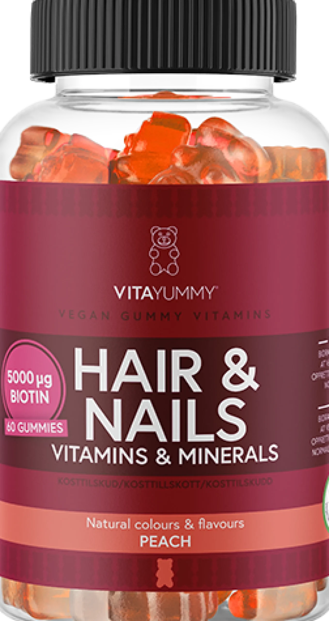 VitaYummy Hair & Nails Peach 60 st