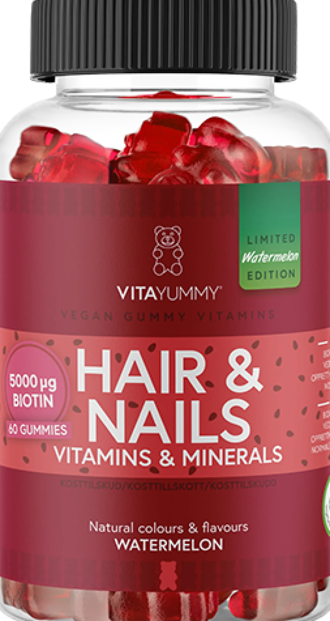 VitaYummy Hair & Nails Watermelon Summer Edition 2026 60 st
