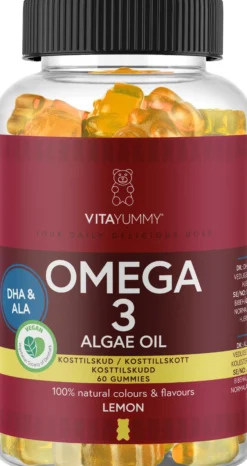Vitayummy Omega-3 Lemon 60 tuggtabletter