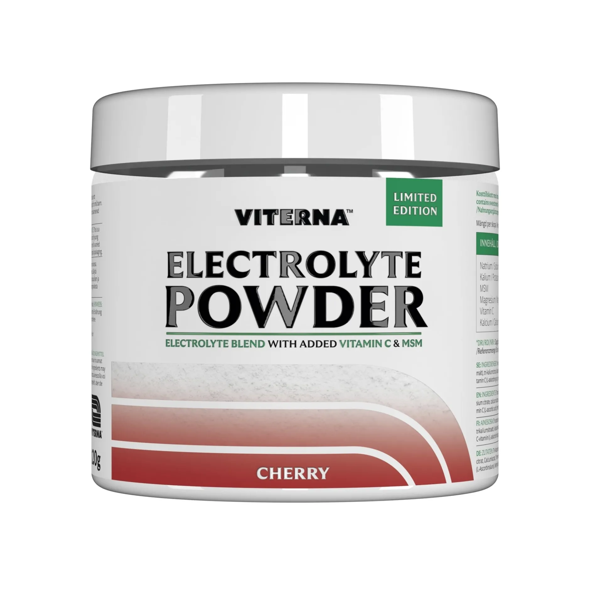 Viterna Electrolyte Powder Cherry Vegan
