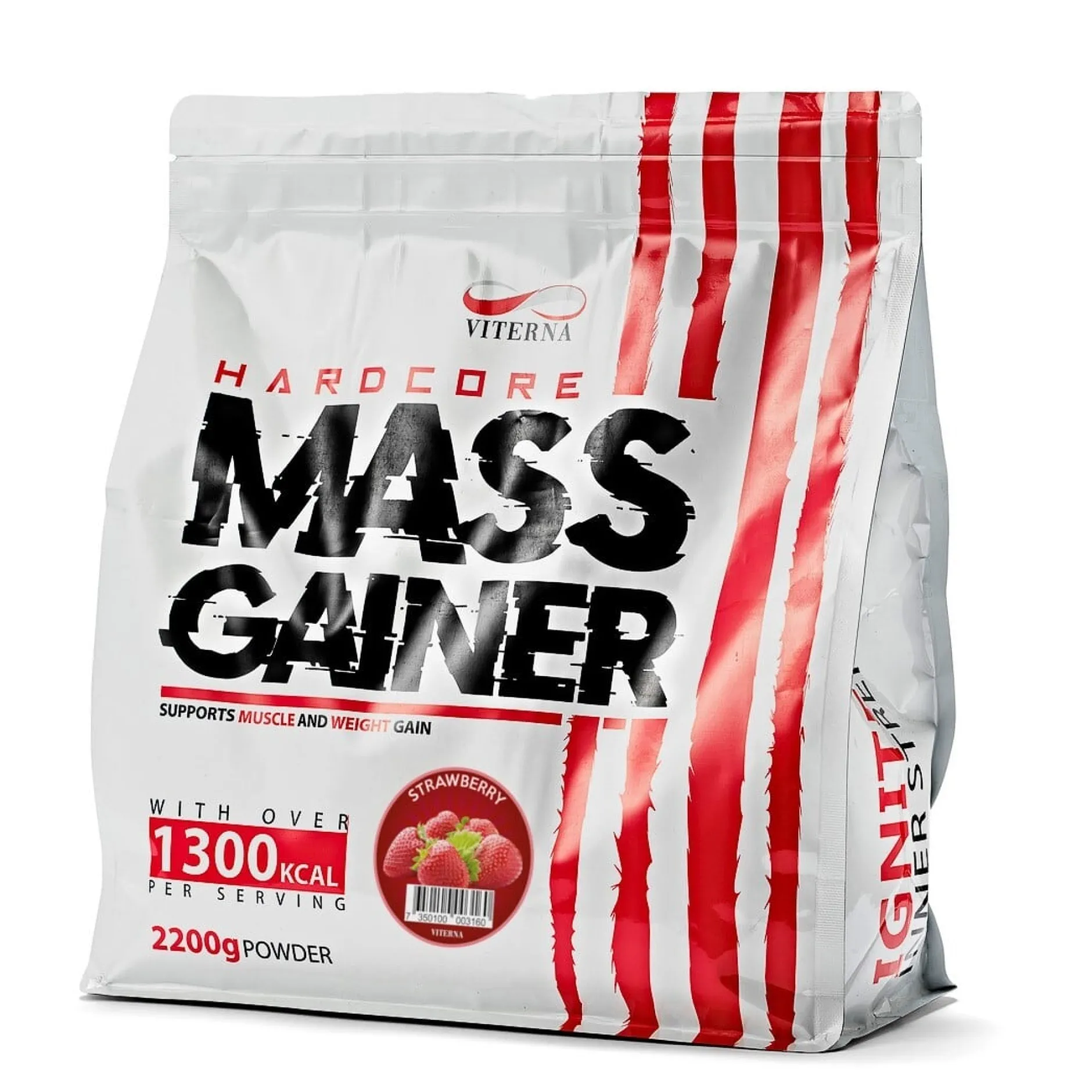 Viterna Hardcore Mass Gainer Strawberry 2200 g
