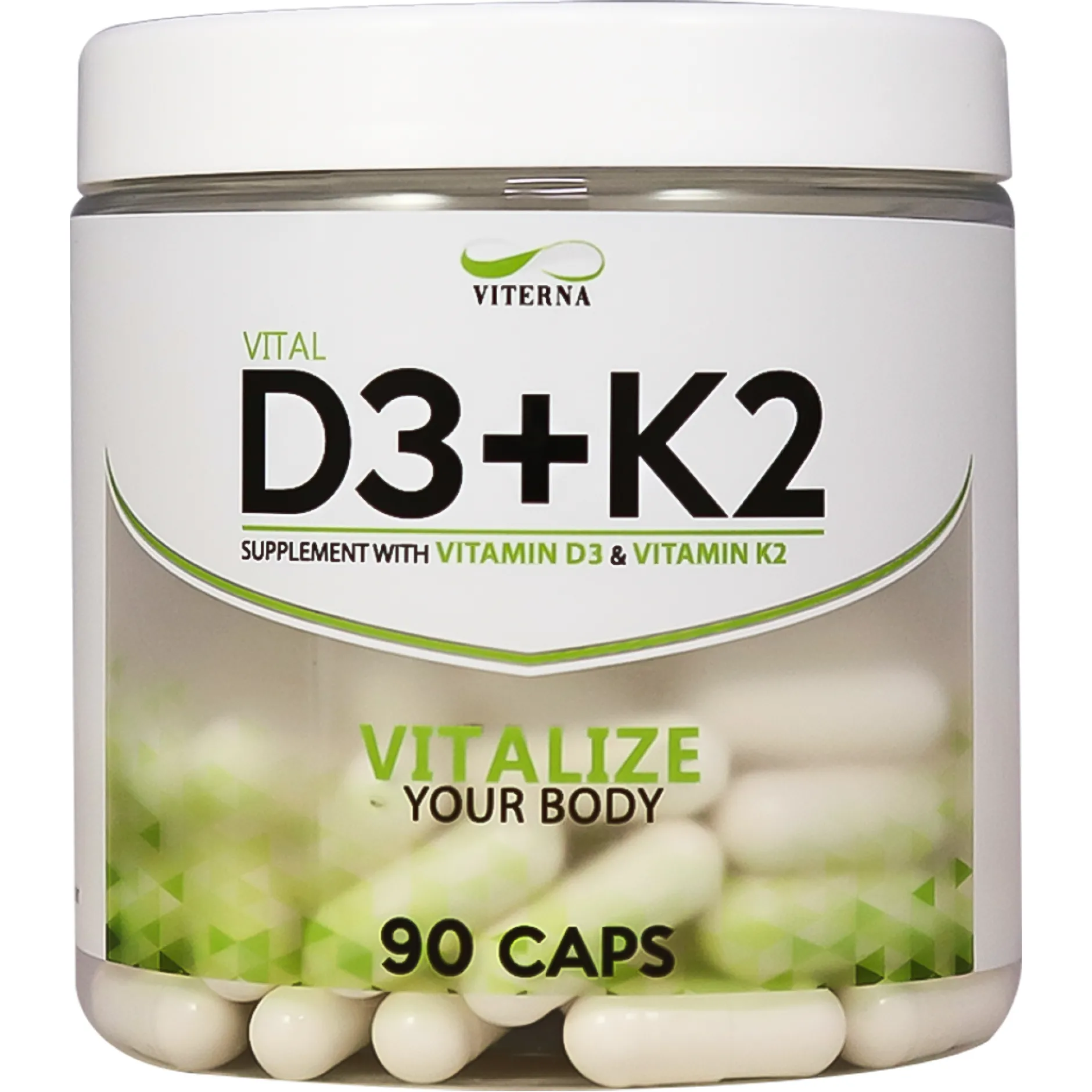 Viterna Vital D3 + K2 90 kapslar