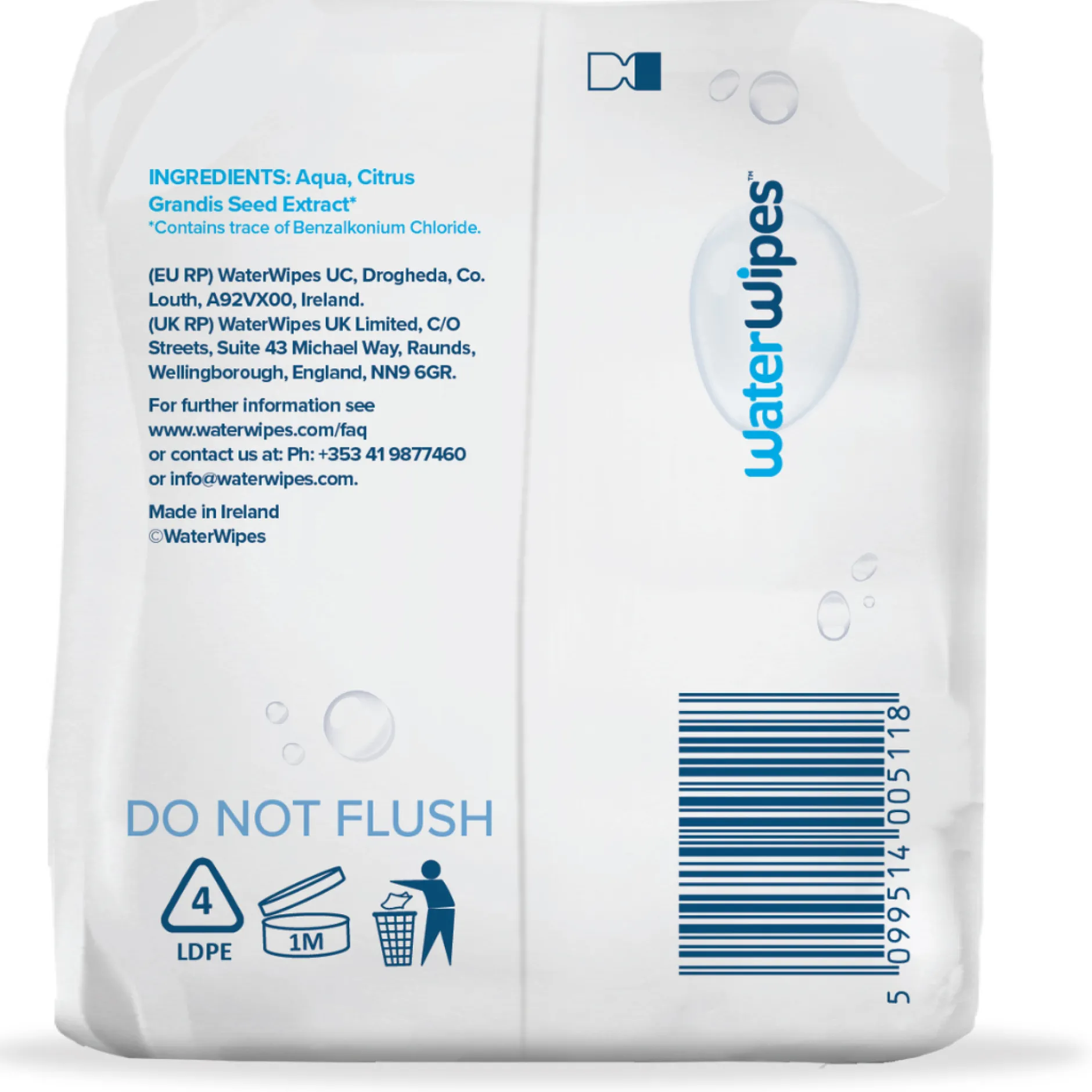 WaterWipes Baby Wipes 144 st