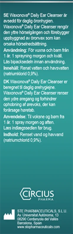 Waxonova Daily Ear Cleanser Öronspray för daglig rengöring 30 ml