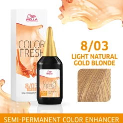 Wella Professionals Color Fresh 8/03 Light Natural Gold Blonde75 ml