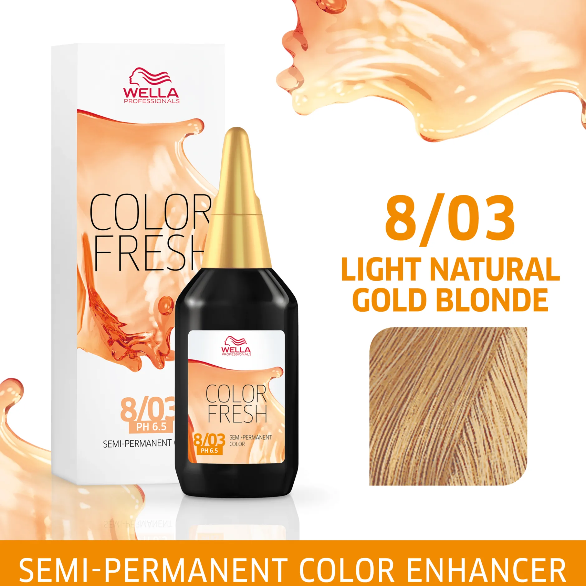 Wella Professionals Color Fresh 8/03 Light Natural Gold Blonde75 ml
