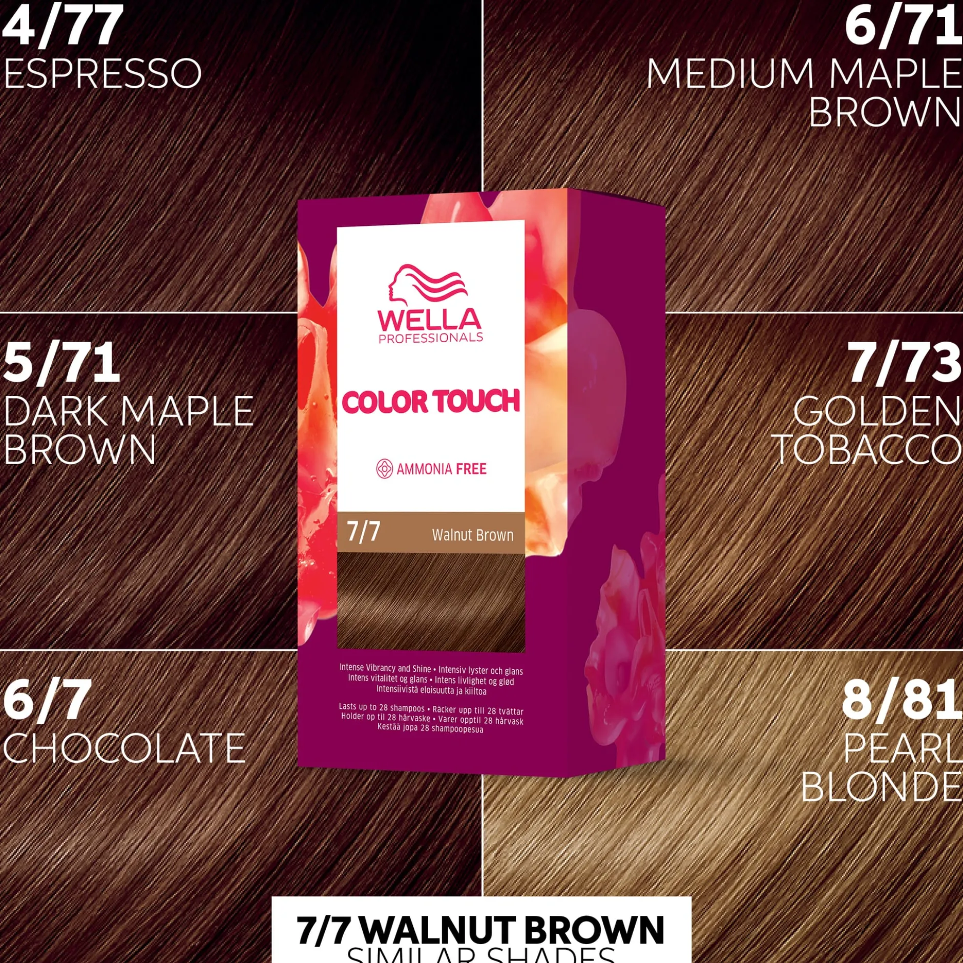 Wella Professionals Color Touch Deep Brown Walnut Brown 7/7 130 ml