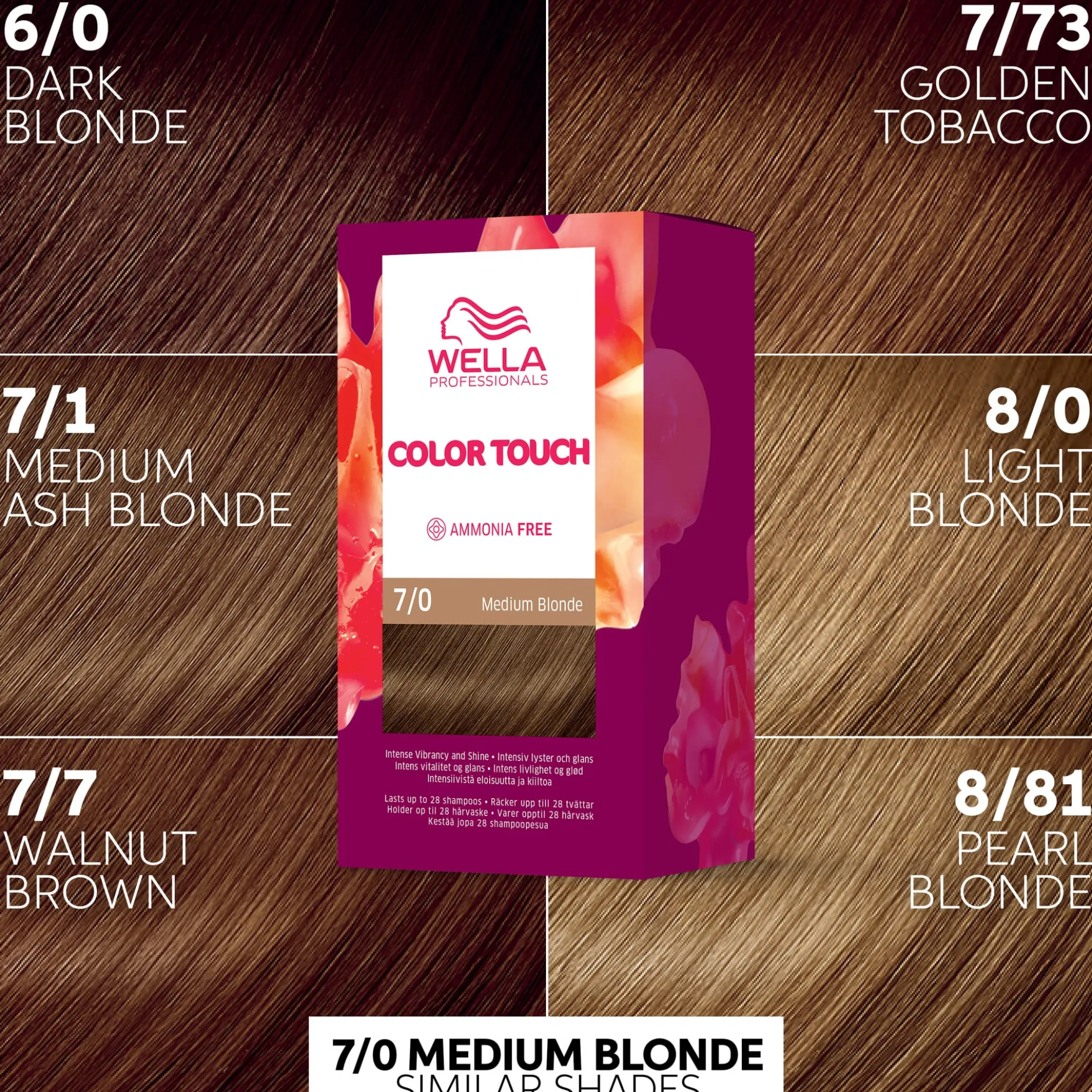Wella Professionals Color Touch Pure Naturals Medium Blonde 7/0 130 ml