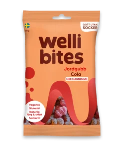 Wellibites Jordgubb & Cola 70g