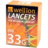 Wellion 33G Lansetter 0,20 mm 100 st