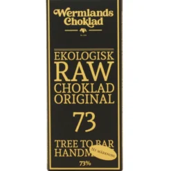 Wermlands Choklad Rawchoklad Original 73% 50 g