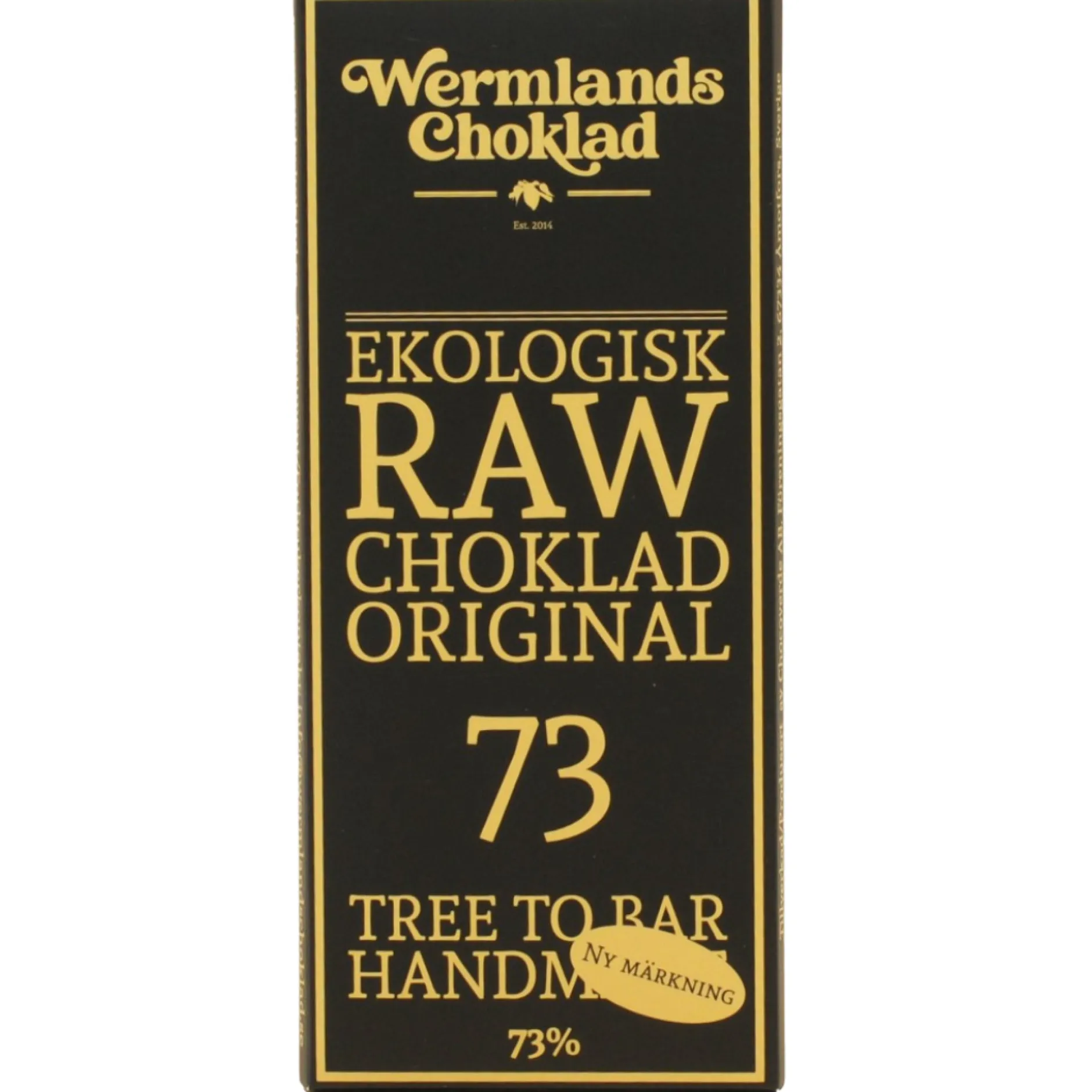 Wermlands Choklad Rawchoklad Original 73% 50 g