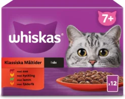 Whiskas Kattmat 7+ Klassiska måltider 12 st