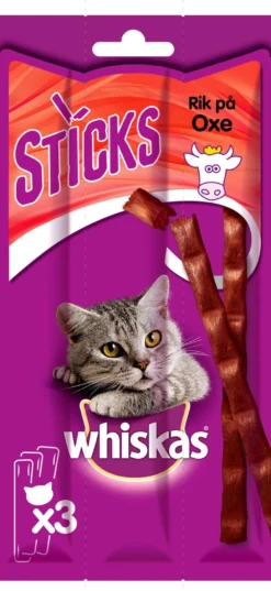 Whiskas Sticks Oxkött 3 st