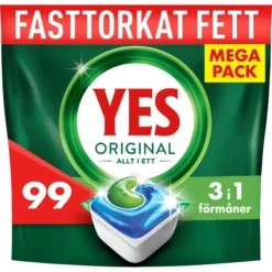 Yes Original All In One Maskindiskmedel, 99 Diskmaskinstabletter