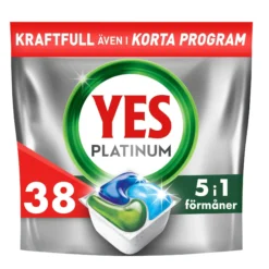Yes Platinum All In One Maskindiskmedel, 38 Diskmaskinstabletter
