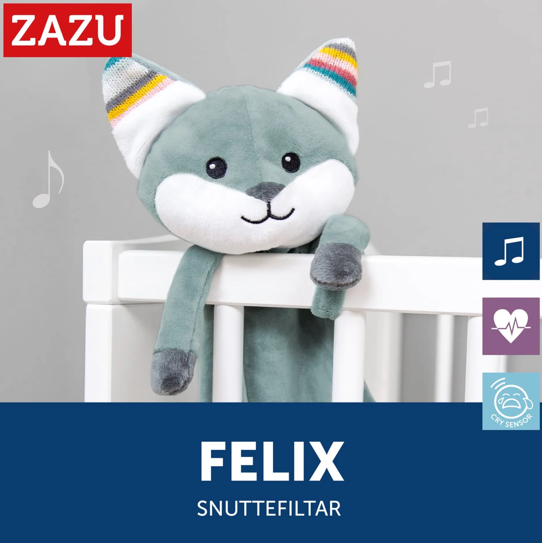 Zazu Snuttefilt & Speldosa Räven Felix 1 st