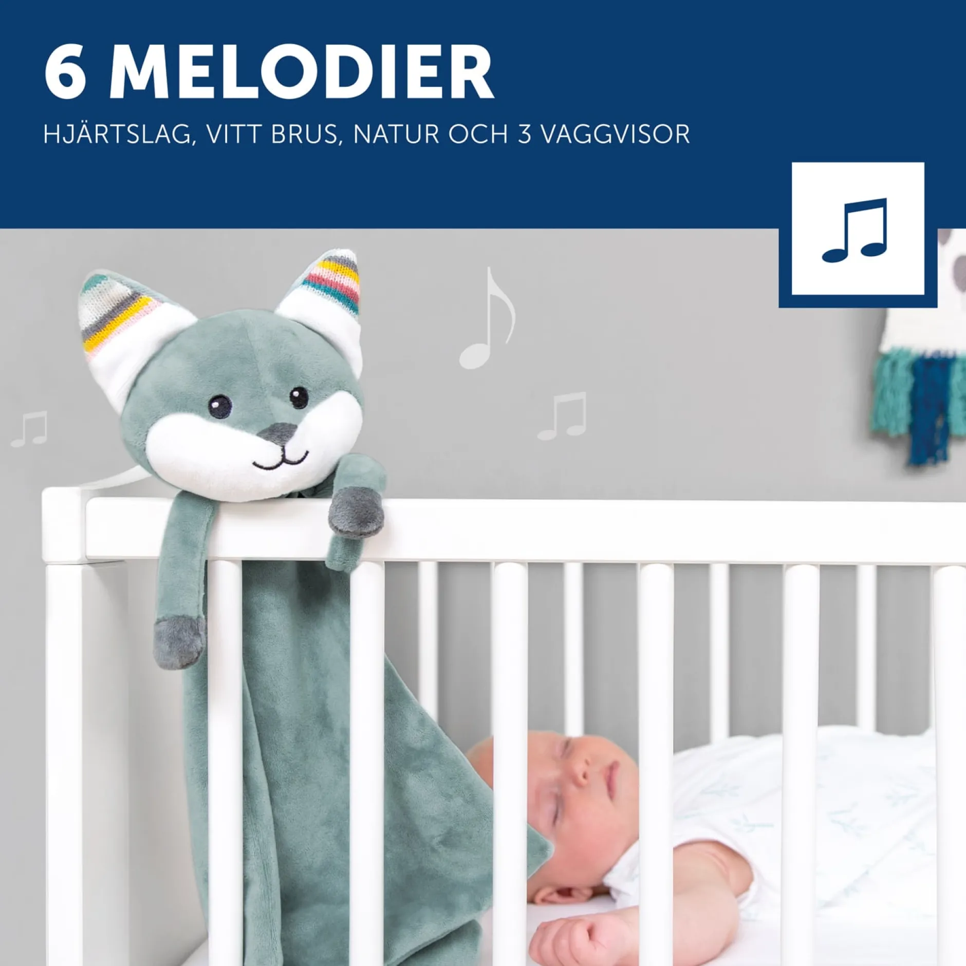 Zazu Snuttefilt & Speldosa Räven Felix 1 st