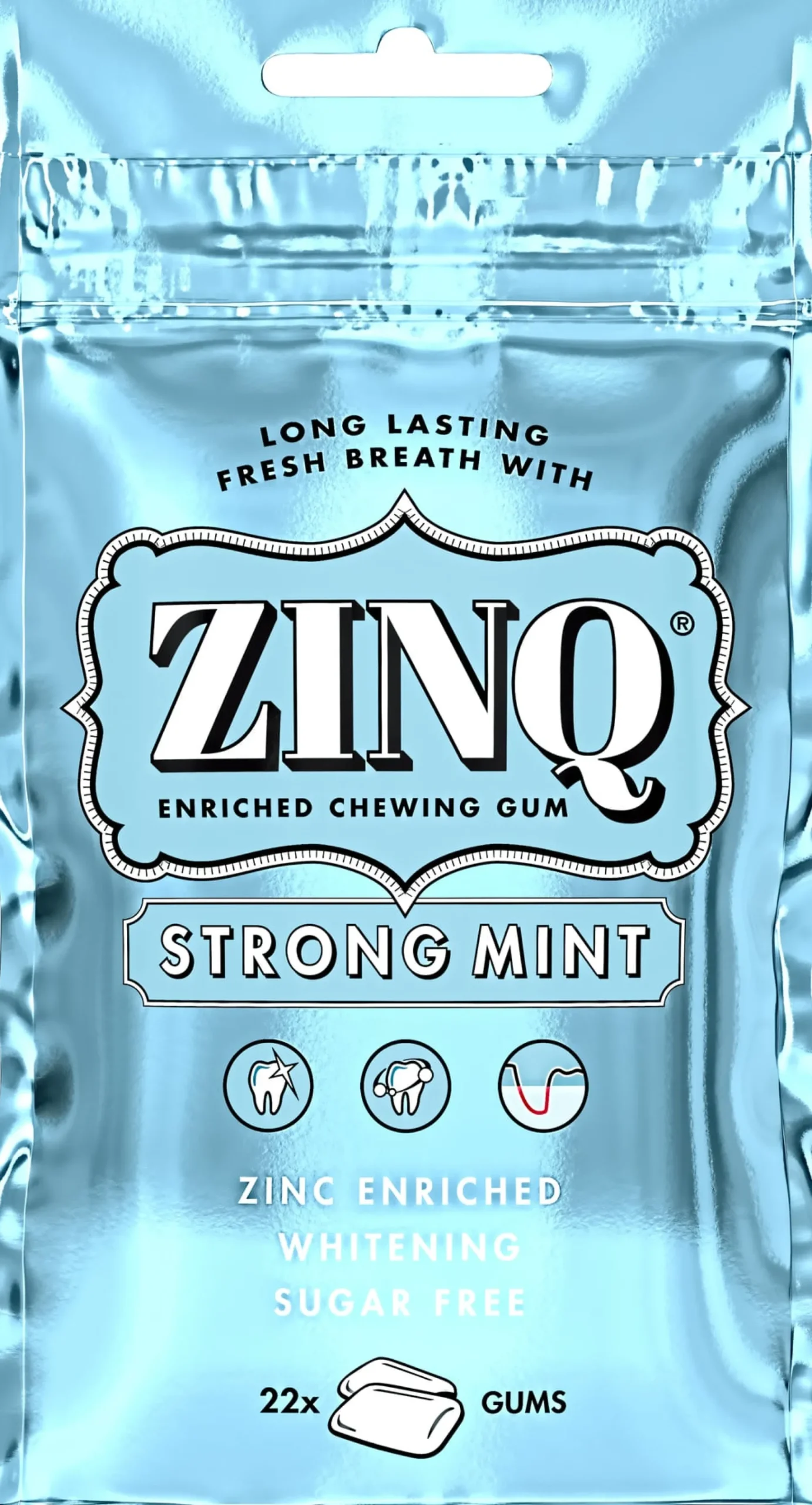 Zinq Strong Mint Tuggummi 22 st