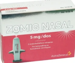 Zomig Nasal nässpray, lösning 5 mg/dos, 0,1 ml x 2st