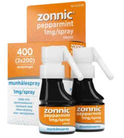 Zonnic Pepparmint Munhålespray 1 mg/spray 2 x 200 doser