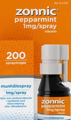 Zonnic Pepparmint Munhålespray 1 mg/spray 200 doser