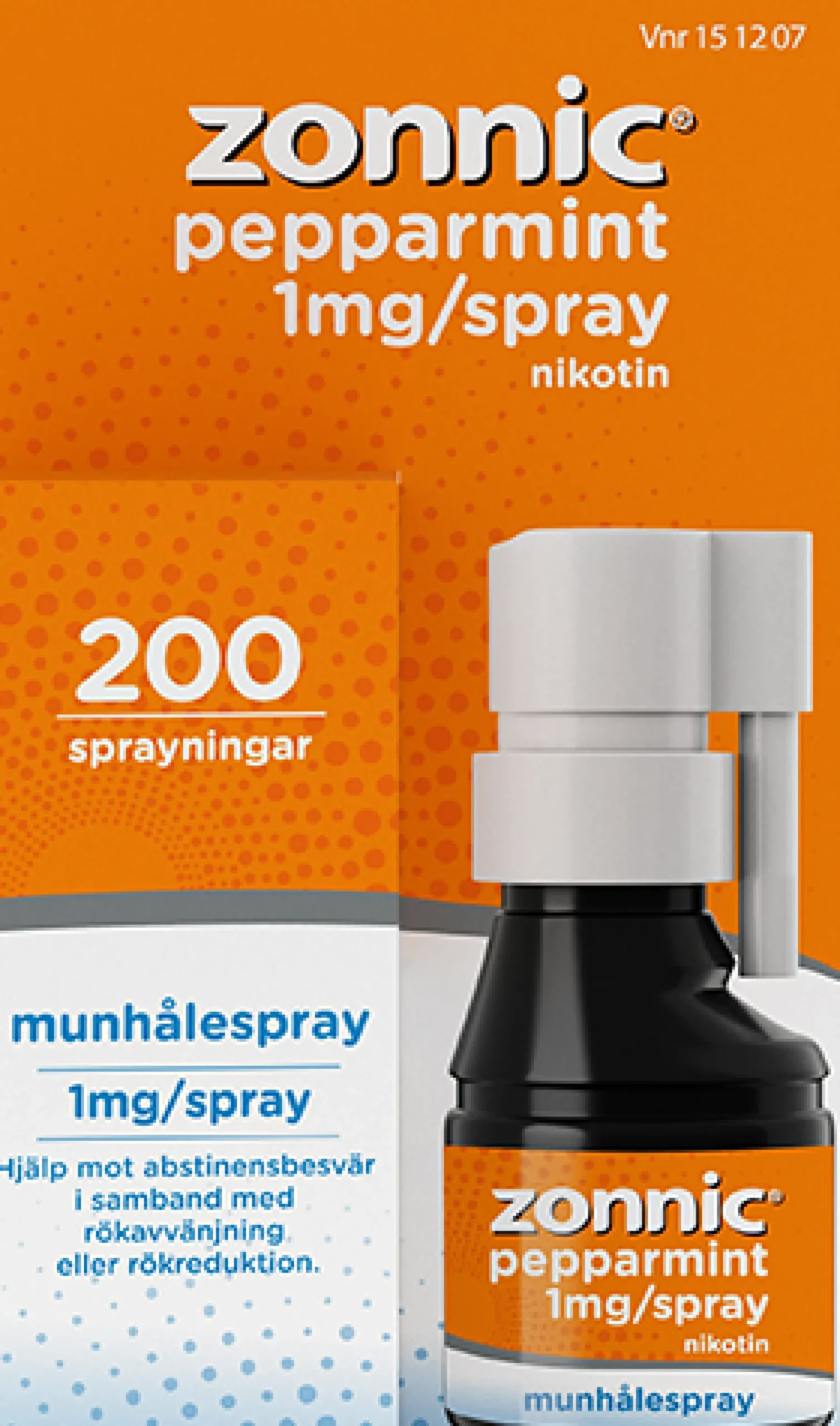 Zonnic Pepparmint Munhålespray 1 mg/spray 200 doser