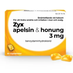 Zyx Apelsin/Honung 3mg 20 Sugtabletter