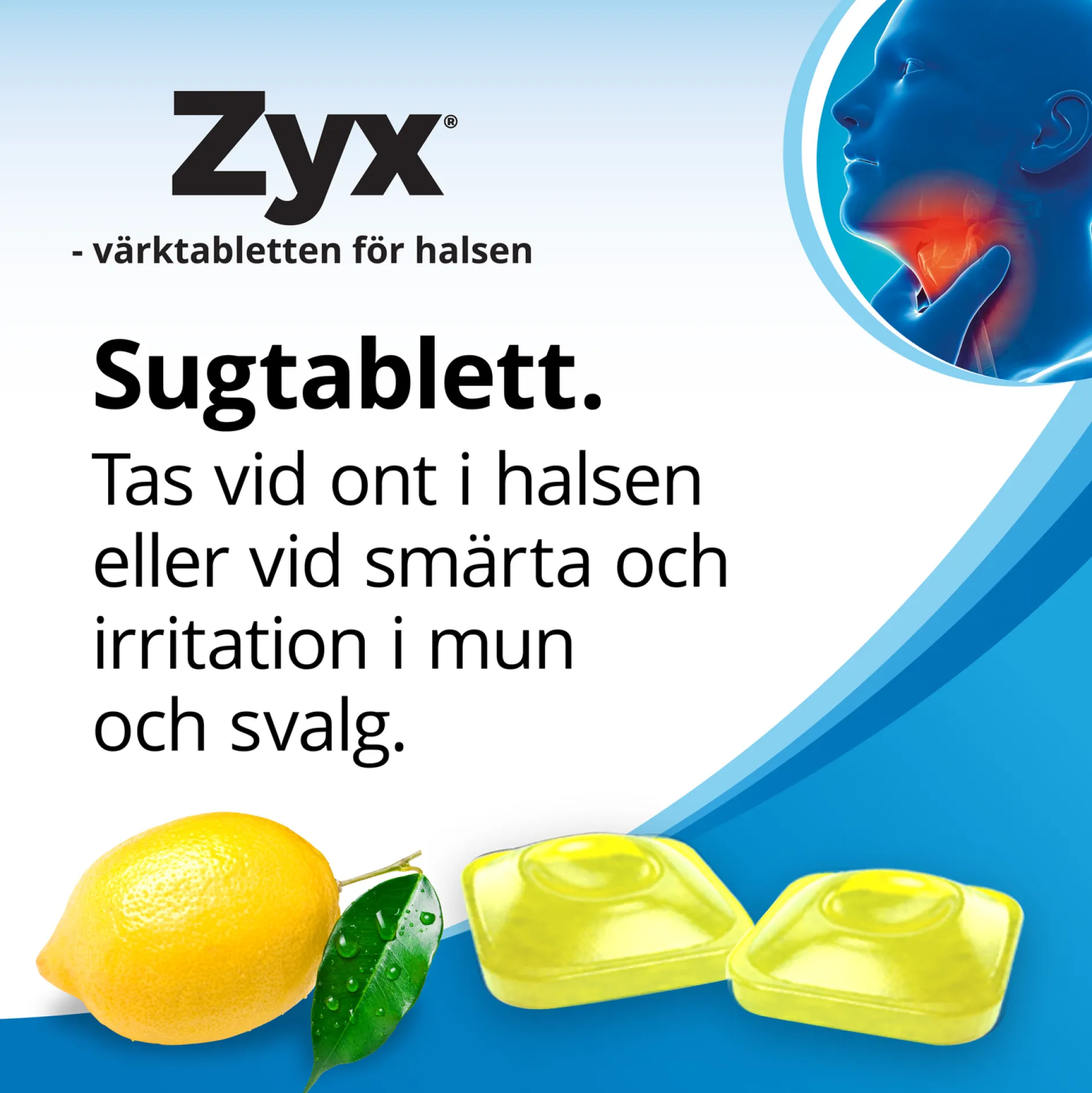 Zyx Citron 3mg 20 Sugtabletter