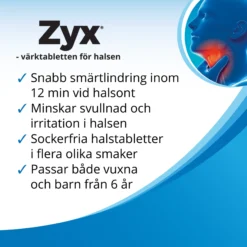 Zyx Mint 3 mg 20 Sugtabletter